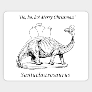 Santa Claus Dinosaur Magnet